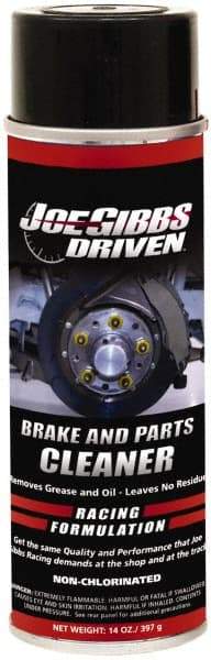 Joe Gibbs Driven Racing Oil - Proprietary Formula Brake Parts Cleaner - 14 oz Aerosol Can - Exact Tool & Supply