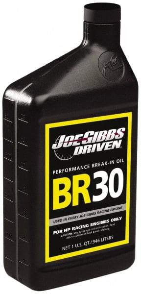 Joe Gibbs Driven Racing Oil - 1 Quart High Zinc Engine Break-In Oil - Grade 5W-30 - Exact Tool & Supply