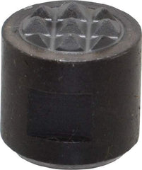 Fairlane - 10-32 Thread, 1/2" Diam, 1/2" High, Threaded, Fine Tooth Grade Diamond Serration Tooth Pattern, Carbide Tipped, Round Positioning Gripper - 3/16" Flat Width, Uncoated - Exact Tool & Supply