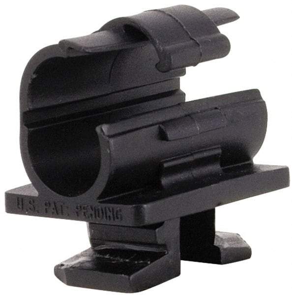 ZSI - 7/8" Tube Diam, Cushion Clamp - Black, 175 Lb Capacity, Polyamide - Exact Tool & Supply