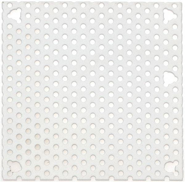 Cooper B-Line - 4-1/4" OAW x 4-1/4" OAH Powder Coat Finish Electrical Enclosure Perforated Panel - 6" x 6" Box, 16 Gauge Steel, Use with 664-1 - Exact Tool & Supply