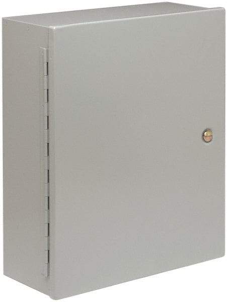 Cooper B-Line - Steel Standard Enclosure Hinge Flat Cover - NEMA 1, 12" Wide x 12" High x 6" Deep - Exact Tool & Supply