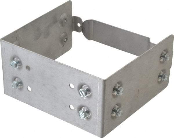 Cooper B-Line - 6 Inch Wide x 6 Inch High, Rectangular Raceway Connector Coupling - Gray, For Use with Lay In Wireways, Type 1 Screw Cover Wireway - Exact Tool & Supply