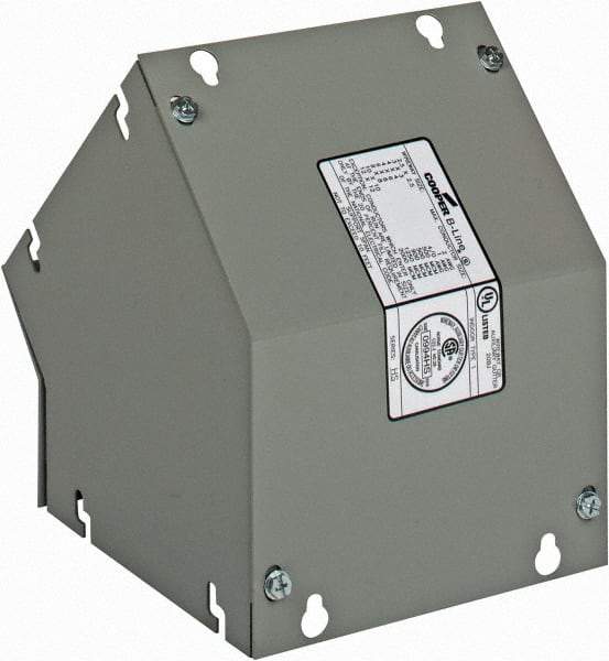 Cooper B-Line - 6 Inch Wide x 6 Inch High, Raceway Elbow End - 45°, Gray, For Use with Lay In Wireways, Type 1 Screw Cover Wireway - Exact Tool & Supply