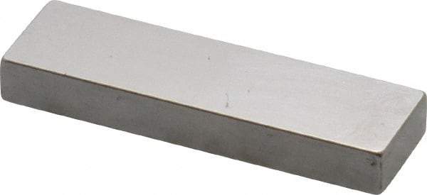 Mitutoyo - 0.149" Rectangular Steel Gage Block - Accuracy Grade 0, Includes Certificate of Inspection - Exact Tool & Supply