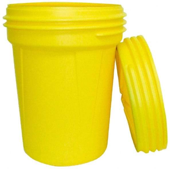 Eagle - 30 Gallon Closure Capacity, Screw On Closure, Yellow Lab Pack - 5 Gallon Container, Polyethylene, 396 Lb. Capacity, UN 1H2/X120/S; UN 1H2/Y180/S Listing - Exact Tool & Supply
