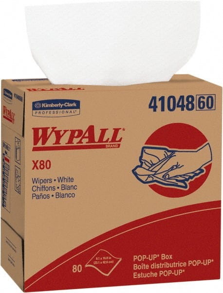WypAll - Pack of (5), 80 Sheet Boxes, X80 Dry Shop Towel/Industrial Wipes - Exact Tool & Supply