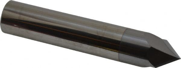 Accupro - 3/4" Diam 2 Flute Single End Solid Carbide Chamfer Mill - Exact Tool & Supply