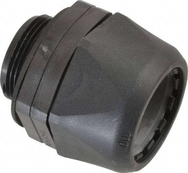 Murrplastik - 1-1/4" Trade, Nylon Compression Straight Liquidtight Conduit Connector - Noninsulated - Exact Tool & Supply