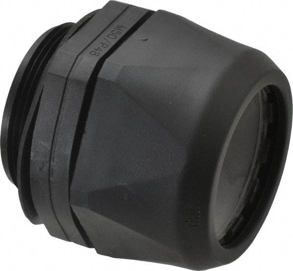 Murrplastik - 2" Trade, Nylon Compression Straight Liquidtight Conduit Connector - Noninsulated - Exact Tool & Supply