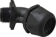 Murrplastik - 1/2" Trade, Nylon Compression Angled Liquidtight Conduit Connector - Noninsulated - Exact Tool & Supply