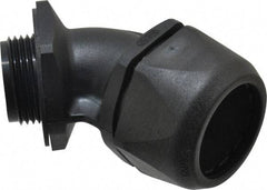 Murrplastik - 1" Trade, Nylon Compression Angled Liquidtight Conduit Connector - Noninsulated - Exact Tool & Supply