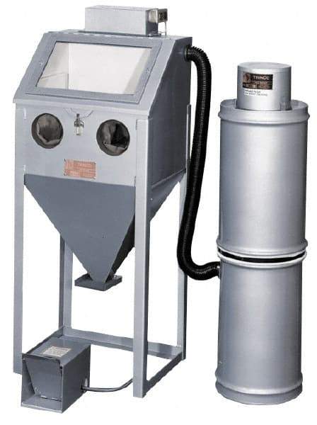 Trinco - 26" Wide x 62" High x 18" Deep Blaster with Collector - Working Dimensions 24" Wide x 23" High x 18" Deep - Exact Tool & Supply