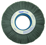 6" Diameter - 2" Arbor Hole - Abrasive Nylon Straight Nylox Wheel - Exact Tool & Supply