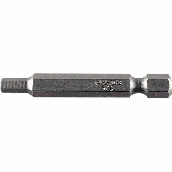 Wiha - 1/8" Power Bit - 1/4" Drive, 2" OAL - Exact Tool & Supply