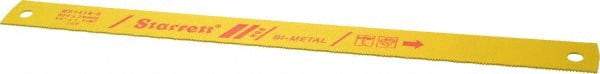 Starrett - 14" Long, 14 Teeth per Inch, Bi-Metal Power Hacksaw Blade - Toothed Edge, 1-1/8" Wide x 0.05" Thick - Exact Tool & Supply