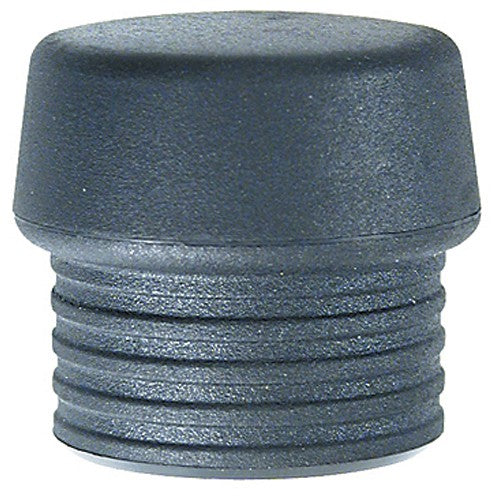 Split Head Mallet Face 2.4″ Med Soft Shore Hardness 45-D, Black, Latex Rubber - Exact Tool & Supply