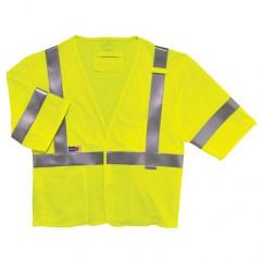 8356FRHL 2/3XL LIME FR VEST - Exact Tool & Supply