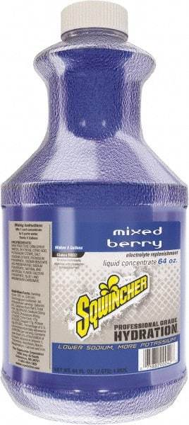 Sqwincher - 64 oz Bottle Mixed Berry Activity Drink - Liquid Concentrate, Yields 5 Gal - Exact Tool & Supply