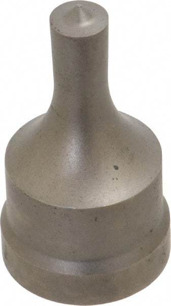 Cleveland Steel Tool - 3/8 Inch Diameter Round Ironworker Punch - 1-1/32 Inch Body Diameter, 1-5/32 Inch Head Diameter, 1-15/16 Inch Overall Length - Exact Tool & Supply