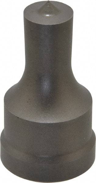 Cleveland Steel Tool - 9/16 Inch Diameter Round Ironworker Punch - 1-1/32 Inch Body Diameter, 1-5/32 Inch Head Diameter, 1-15/16 Inch Overall Length - Exact Tool & Supply