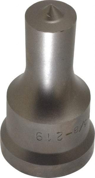 Cleveland Steel Tool - 5/8 Inch Diameter Round Ironworker Punch - 1-1/16 Inch Body Diameter, 1-7/32 Inch Head Diameter, 2-1/8 Inch Overall Length - Exact Tool & Supply