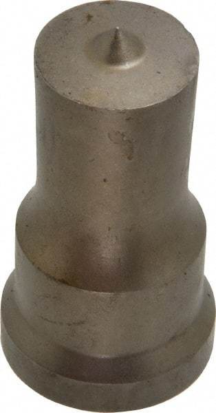 Cleveland Steel Tool - 7/8 Inch Diameter Round Ironworker Punch - 1-1/16 Inch Body Diameter, 1-7/32 Inch Head Diameter, 2-1/8 Inch Overall Length - Exact Tool & Supply