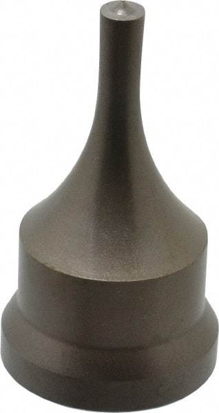 Cleveland Steel Tool - 1/4 Inch Diameter Round Ironworker Punch - 1-1/16 Inch Body Diameter, 1.24 Inch Head Diameter, 2-3/16 Inch Overall Length - Exact Tool & Supply