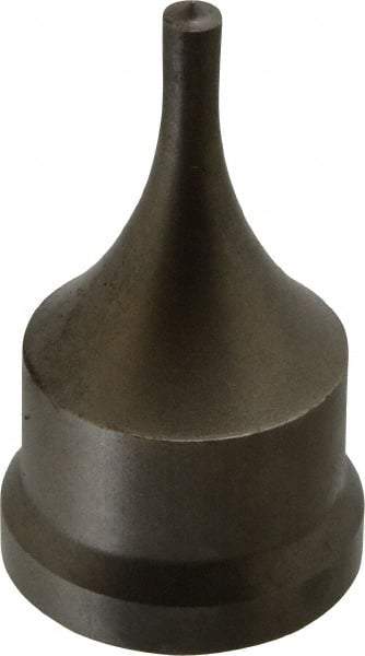 Cleveland Steel Tool - 7/32 Inch Diameter Round Ironworker Punch - 1-7/32 Inch Body Diameter, 1-3/8 Inch Head Diameter, 2-3/8 Inch Overall Length - Exact Tool & Supply