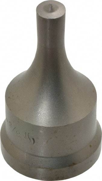Cleveland Steel Tool - 3/8 Inch Diameter Round Ironworker Punch - 1-7/32 Inch Body Diameter, 1-3/8 Inch Head Diameter, 2-3/8 Inch Overall Length - Exact Tool & Supply