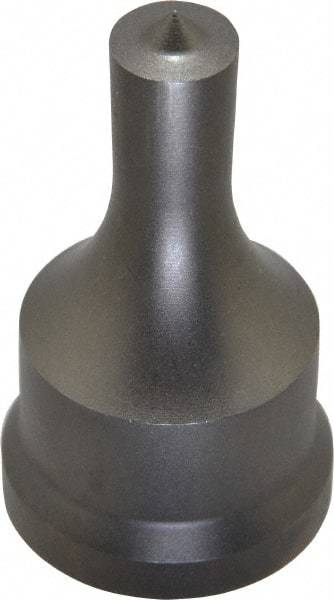 Cleveland Steel Tool - 1/2 Inch Diameter Round Ironworker Punch - 1-7/32 Inch Body Diameter, 1-3/8 Inch Head Diameter, 2-3/8 Inch Overall Length - Exact Tool & Supply