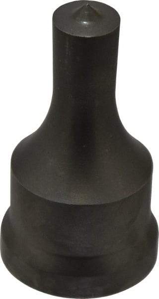 Cleveland Steel Tool - 9/16 Inch Diameter Round Ironworker Punch - 1-7/32 Inch Body Diameter, 1-3/8 Inch Head Diameter, 2-3/8 Inch Overall Length - Exact Tool & Supply