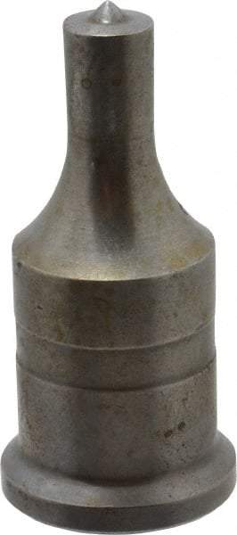 Cleveland Steel Tool - 7/16 Inch Diameter Round Ironworker Punch - 1 Inch Body Diameter, 1-3/16 Inch Head Diameter, 2-7/16 Inch Overall Length - Exact Tool & Supply