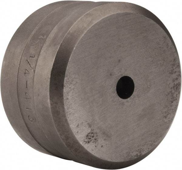 Cleveland Steel Tool - 1/4 Inch Diameter Round Ironworker Die - 1-13/16 Inch Head Diameter, 1-1/8 Inch Head Height - Exact Tool & Supply
