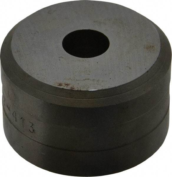 Cleveland Steel Tool - 1/2 Inch Diameter Round Ironworker Die - 1-13/16 Inch Head Diameter, 1-1/8 Inch Head Height - Exact Tool & Supply