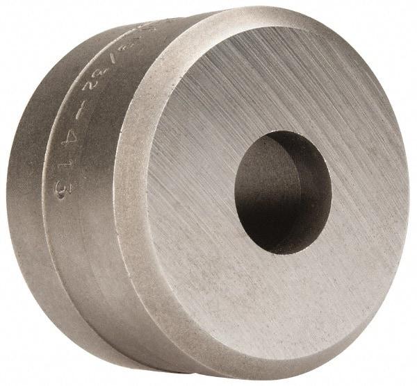 Cleveland Steel Tool - 19/32 Inch Diameter Round Ironworker Die - 1-13/16 Inch Head Diameter, 1-1/8 Inch Head Height - Exact Tool & Supply