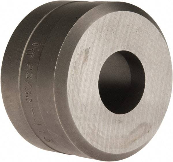 Cleveland Steel Tool - 23/32 Inch Diameter Round Ironworker Die - 1-13/16 Inch Head Diameter, 1-1/8 Inch Head Height - Exact Tool & Supply