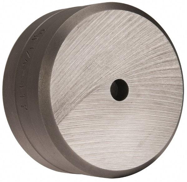 Cleveland Steel Tool - 1/4 Inch Diameter Round Ironworker Die - 2 Inch Head Diameter, 1 Inch Head Height - Exact Tool & Supply