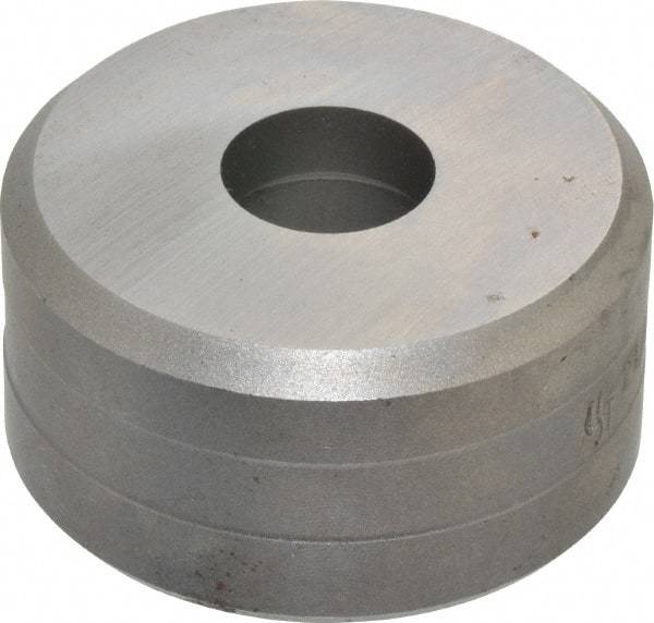 Cleveland Steel Tool - 21/32 Inch Diameter Round Ironworker Die - 2 Inch Head Diameter, 1 Inch Head Height - Exact Tool & Supply
