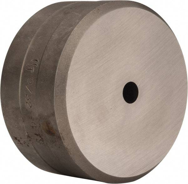 Cleveland Steel Tool - 9/32 Inch Diameter Round Ironworker Die - 2-3/8 Inch Head Diameter, 1-1/4 Inch Head Height - Exact Tool & Supply