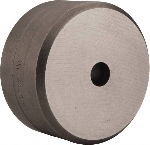 Cleveland Steel Tool - 13/32 Inch Diameter Round Ironworker Die - 2-3/8 Inch Head Diameter, 1-1/4 Inch Head Height - Exact Tool & Supply