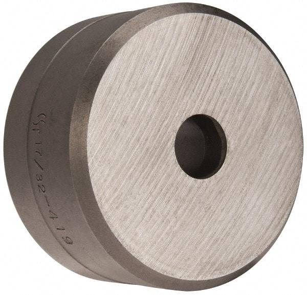Cleveland Steel Tool - 17/32 Inch Diameter Round Ironworker Die - 2-3/8 Inch Head Diameter, 1-1/4 Inch Head Height - Exact Tool & Supply