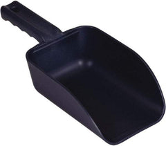 Remco - 32 oz Blue Polypropylene & Semi-Ferrous Additive Flat Bottom Scoop - 4.3" Wide x 3" Deep Bowl, 11-1/2" OAL - Exact Tool & Supply