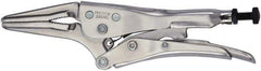 Proto - 6-7/8" OAL Long Nose Serrated Jaw Locking Pliers - 5/16" Jaw Width, 1-31/32" Jaw Depth - Exact Tool & Supply