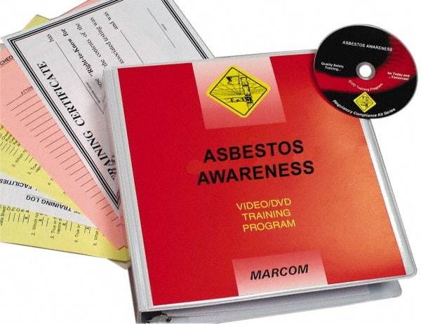 Marcom - Asbestos Awareness, Multimedia Training Kit - 14 Minute Run Time DVD, English and Spanish - Exact Tool & Supply