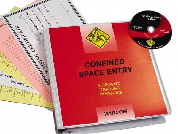 Marcom - Confined Space Entry, Multimedia Training Kit - 19 Minute Run Time DVD, English and Spanish - Exact Tool & Supply