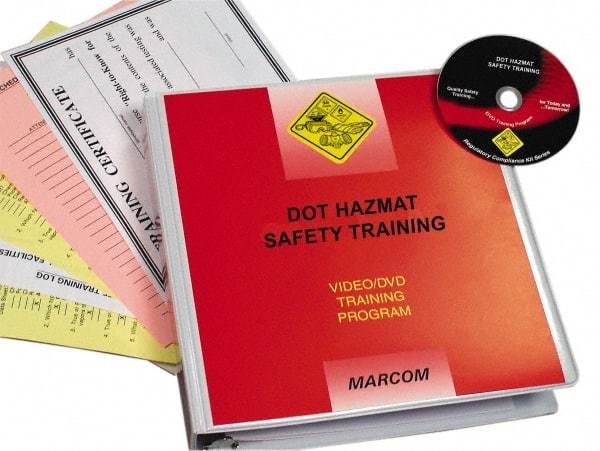 Marcom - DOT HazMat Safety, Multimedia Training Kit - 18 Minute Run Time DVD, English and Spanish - Exact Tool & Supply