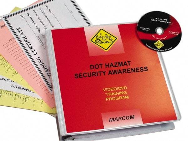 Marcom - DOT HazMat Security Awareness, Multimedia Training Kit - 13 Minute Run Time DVD, English and Spanish - Exact Tool & Supply