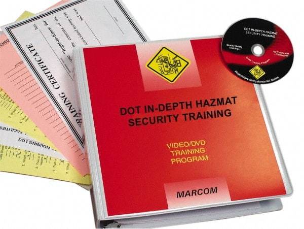 Marcom - DOT In-Depth HazMat Security, Multimedia Training Kit - 16 Minute Run Time DVD, English and Spanish - Exact Tool & Supply