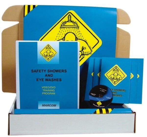Marcom - Safety Showers and Eye Washes, Multimedia Training Kit - 12 Minute Run Time DVD, English and Spanish - Exact Tool & Supply